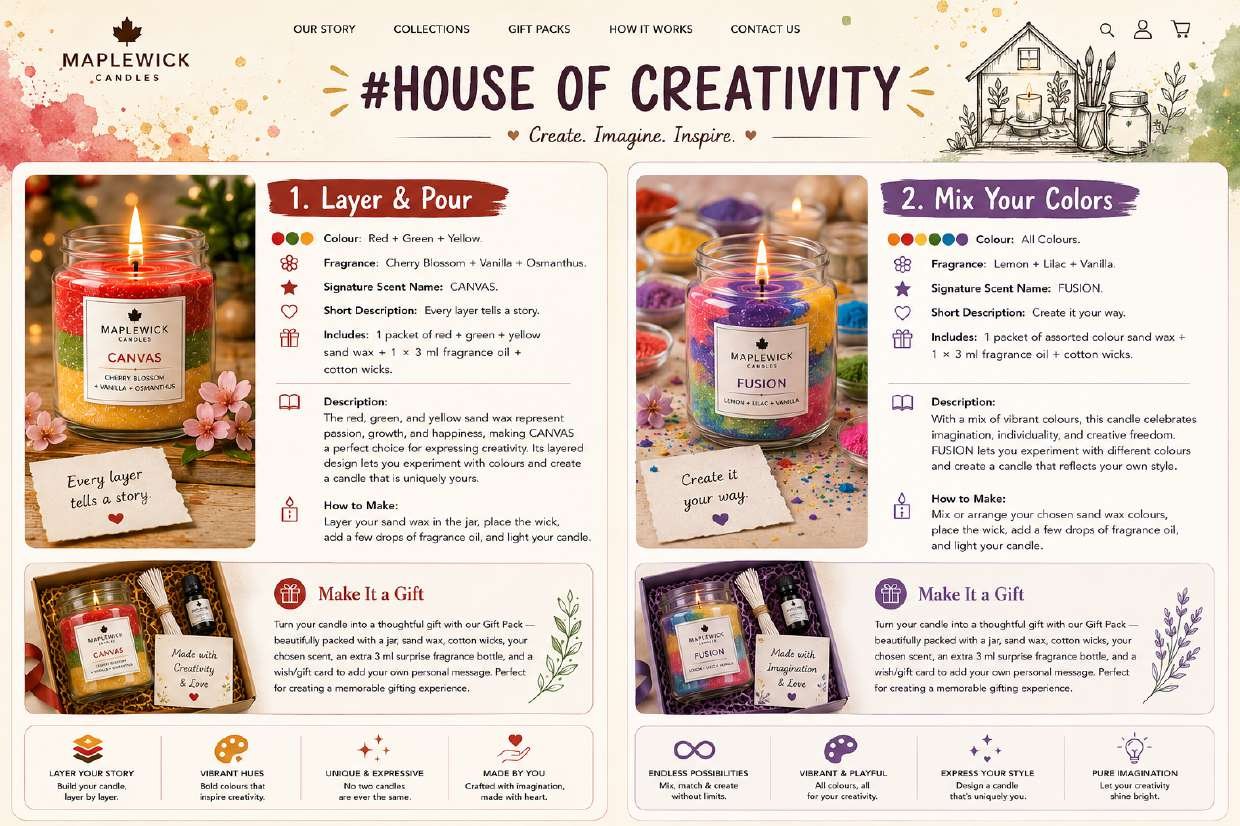 MapleWick House of Creativity collection